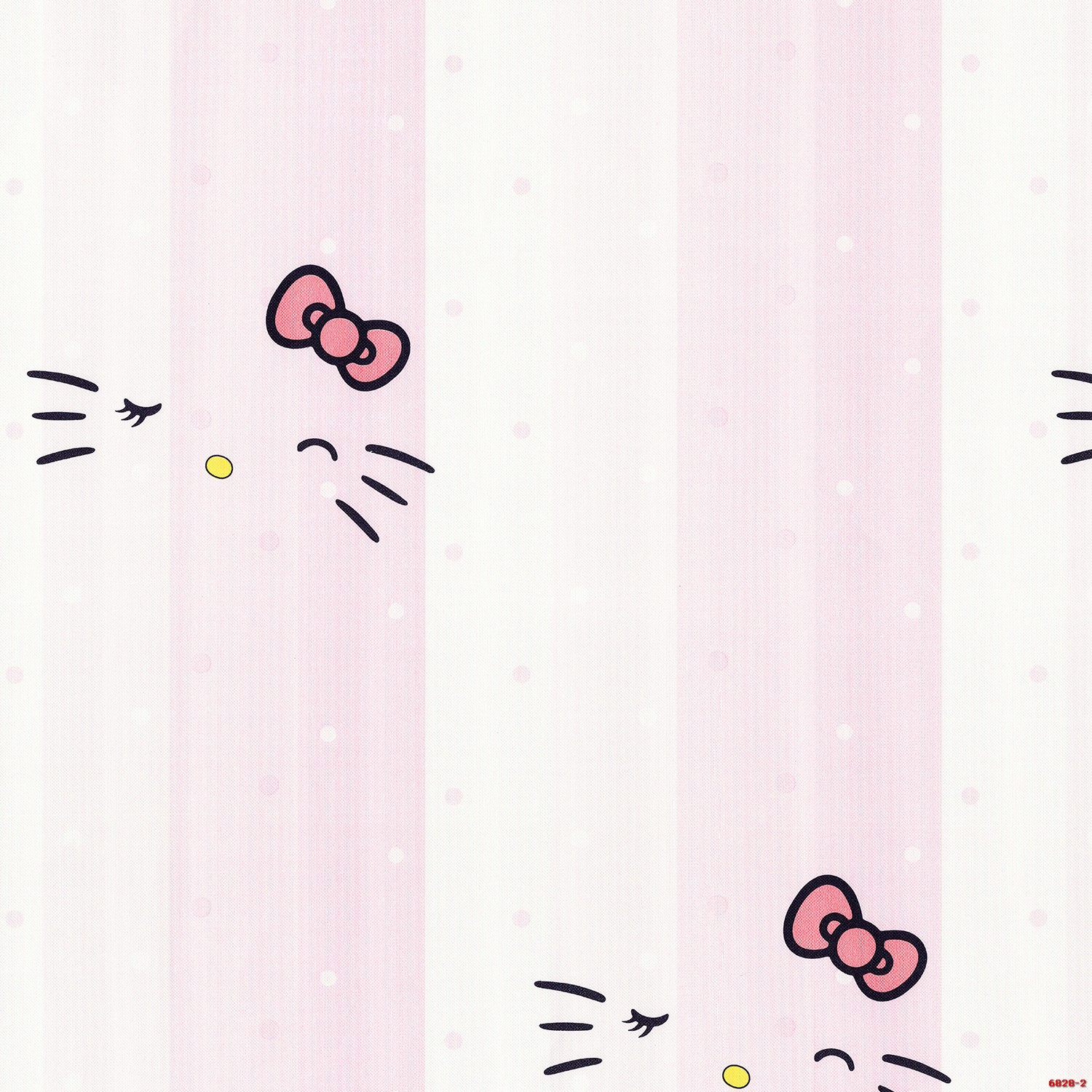 Giấy dán tường phòng bé gái hình mèo Kitty Albany 6828-2